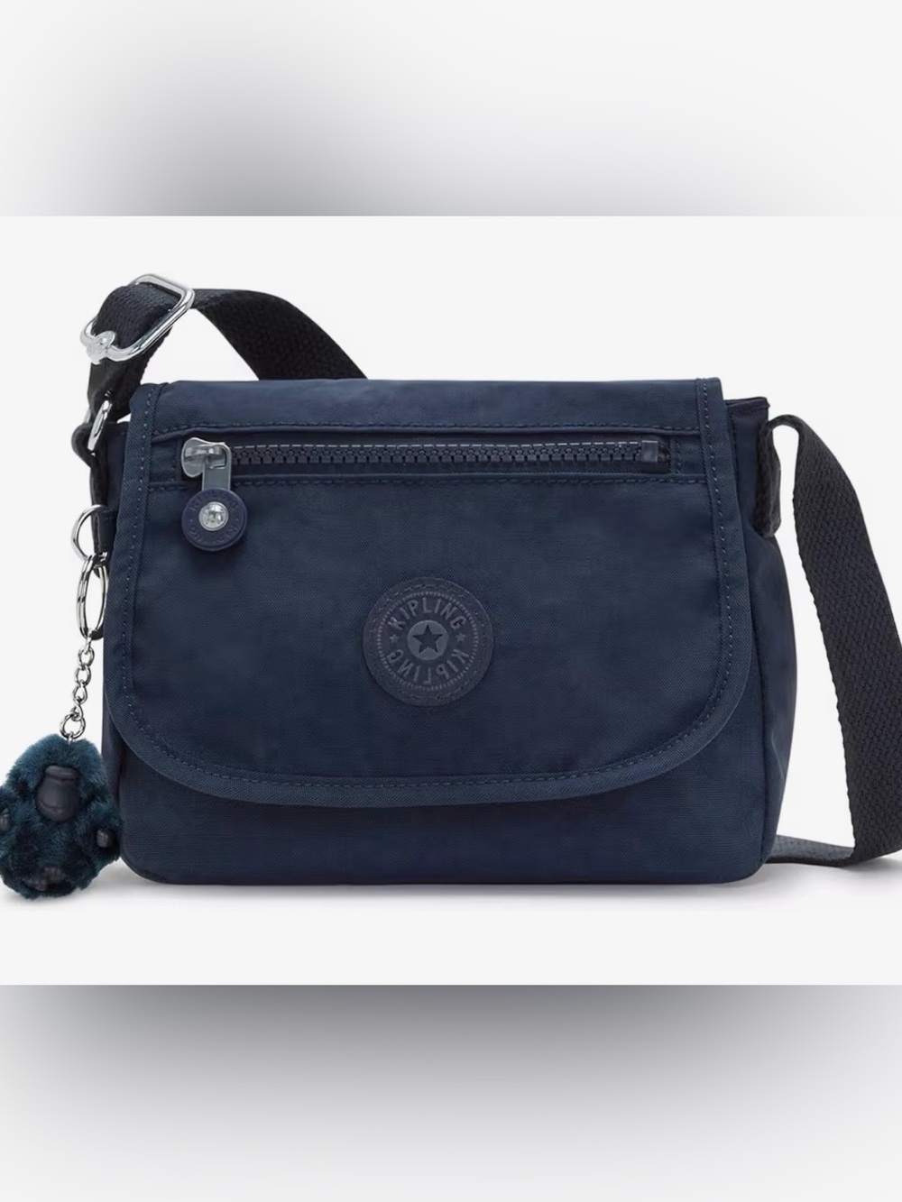 Kipling Dark Navy Crossbody Bag with Monkey Charm